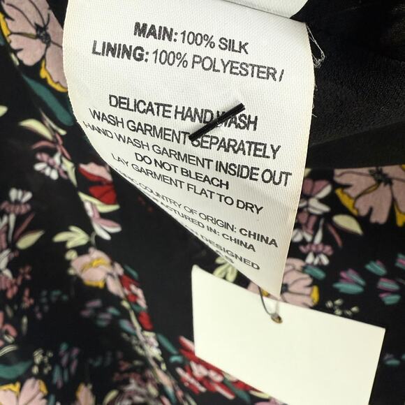 New w/Tags NICHOLAS pure silk floral flowing Goddess cold shoulder dress - Picture 12 of 16